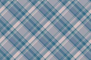 Classic plaid pattern in cool blues, grays, and soft pinks. Seamless repeating design, perfect for textiles, backgrounds, or digital design projects. vector