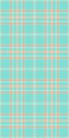 Serene aqua and peach plaid pattern. Perfect for textile design, website backgrounds, or crafting projects. This soft, pastel texture evokes feelings of calm and summer. vector
