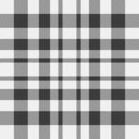 Classic black and white plaid pattern. Seamless texture ideal for textile design, website backgrounds, or stylish apparel. vector