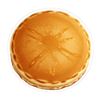 Soft round pancakes with syrup topping suitable for culinary content png