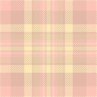 Subtle pastel pink and beige plaid pattern. Perfect for textile design, fashion, branding, or website backgrounds. This soft, textured image evokes feelings of warmth and tranquility. vector