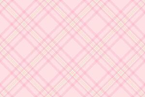 Delicate pink and cream plaid pattern. Perfect for backgrounds, textiles, or feminine designs. The soft color palette evokes feelings of gentleness and serenity. vector