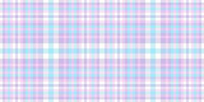 Pastel pink, purple, and blue plaid pattern. Perfect for textile design, backgrounds, or website elements. This soft, delicate texture evokes feelings of serenity and sweetness. vector