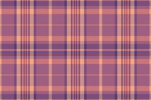 Subtle peach and mauve plaid pattern. Perfect for textile design, apparel, home decor, or website backgrounds. vector