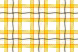 Sunny yellow plaid pattern with classic tartan style. Ideal for backgrounds, textiles, or a retro aesthetic. Versatile visually appealing. vector
