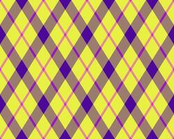 Argyle pattern of gemetric rhombus. Harlequin check wallpaper design. Classic diamond shaped textile material for web background, print fabric clothing, sweater, wrapping paper, gift card, invitation vector
