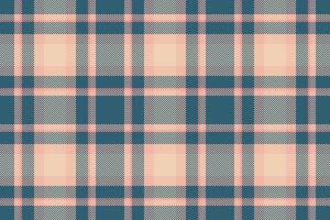 Elegant peach and teal plaid pattern. Perfect for textile design, fashion, website backgrounds, or stationery. Subtle texture and calming color palette evoke feelings of warmth and sophistication. vector