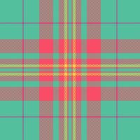 Vibrant cheerful plaid pattern in teal, coral, and muted rose. Perfect for textile design, fashion, or website backgrounds. This cheerful, geometric design evokes feelings of warmth and optimism. vector
