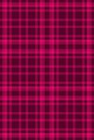 Anniversary texture background check, graphic seamless pattern. Spring plaid textile tartan fabric in pink color. vector