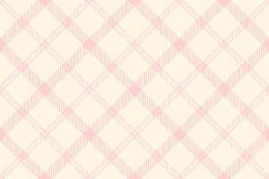 Delicate pink and cream plaid pattern. Perfect for textile design, website backgrounds, scrapbooking, or feminine branding. vector