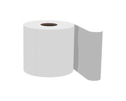 Clean, minimalist illustration of a toilet paper roll. Perfect for hygiene, cleanliness, or bathroomrelated designs. Simple yet effective, this image conveys freshness and functionality. vector
