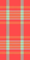 Multicolored seamless tartan plaid, discount background fabric textile. Order texture pattern check in red and orange colors. vector