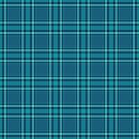 Scrapbook texture seamless, layered textile plaid pattern. Wear background fabric check tartan in teal and cyan colors. vector