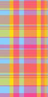 Vibrant pastel plaid pattern. Perfect for textile design, fashion, branding, and website backgrounds. This cheerful, colorful texture evokes feelings of joy and optimism. vector