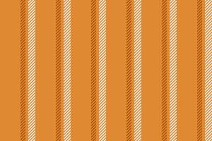 Eps10 textile lines , complexity texture vertical stripe. Cotton background fabric pattern seamless in orange and white colors. vector