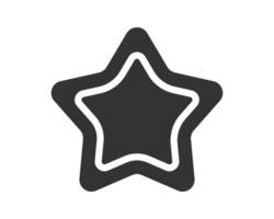 Stylish star icon with a subtle, modern design. Symbolizing quality, success, achievement, or rating. Perfect for web design, apps, and promotional materials. vector