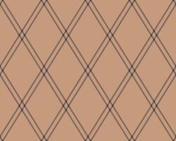 Elegant diamond pattern in muted beige and dark brown. Perfect for backgrounds, textiles, or website designs. vector