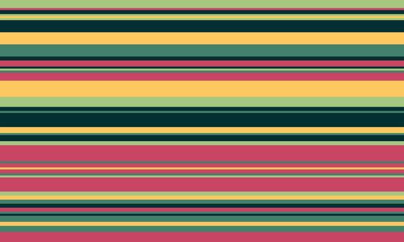 Vibrant horizontal stripes in muted jewel tones. Perfect for backgrounds, textiles, or website design. This repeating pattern evokes feelings of calm and modern sophistication. vector
