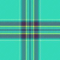 Vibrant teal and lime green plaid pattern. A modern textile design perfect for fashion, websites, or packaging. The intersecting lines create a dynamic, energetic feel. vector