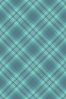 Elegant teal and mint green plaid pattern. Perfect for textile design, fashion, websites, and branding. Subtle yet stylish, this repeating texture offers a sophisticated visual appeal. vector