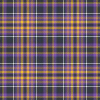 Classic tartan pattern in purple, gold and gray hues. Versatile design ideal for backgrounds, fabrics, fashion, or graphic elements requiring a timeless, textured feel. vector