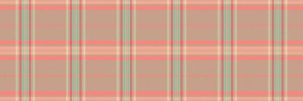 Subtle peach and sage green plaid pattern. Perfect for textile design, wallpaper, or website backgrounds. vector