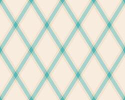 Elegant teal and cream diagonal plaid pattern. Perfect for backgrounds, textiles, or website designs. This subtle yet stylish geometric design offers a sense of calm and sophistication. vector