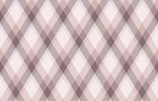 Elegant diagonal plaid pattern in soft pink and taupe tones. Perfect for textile design, wallpaper, or website backgrounds. vector