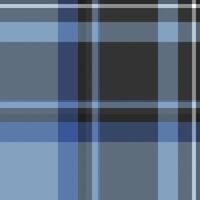 Classic plaid pattern in cool blues and grays. Timeless fabric texture for backgrounds, textiles, design, or graphic elements. Versatile stylish aesthetic. vector