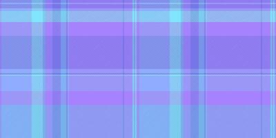Occupation plaid seamless textile, royalty pattern tartan texture. Suit background fabric check in indigo and cyan colors. vector