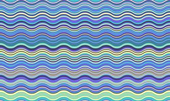 Vibrant wavy stripes in calming pastel blues, purples, and greens create a seamless pattern perfect for textile design, website backgrounds, or any project needing a soothing, modern aesthetic. vector
