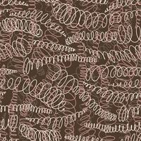 Seamless pattern with abstract spiral elements. vector