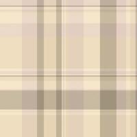 Subtle beige and taupe plaid pattern. Perfect for textile designs, website backgrounds, or packaging. Evokes feelings of calm and sophistication. vector