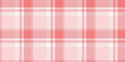 Soft pink and white plaid pattern. Perfect for backgrounds, textile design, or feminine branding. This subtle, elegant texture offers a versatile and calming aesthetic. vector