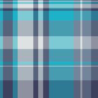 Stylish plaid pattern with cool blues greys. Versatile background for textiles, graphic design, or web layouts. Calming, geometric, modern feel. vector