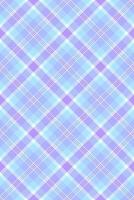 Pastel blue and purple plaid pattern. Perfect for textiles, apparel, website backgrounds, or scrapbooking projects. Soft, dreamy aesthetic evokes feelings of tranquility and gentleness. vector
