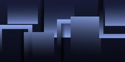 Abstract dark blue 3D overlapping background. Simple square themed background. Modern paper cut design. Eps10 vector