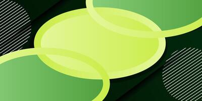 Abstract green circle 3D background with simple geometric shape pattern. Eps10 vector