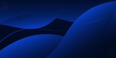 Abstract blue banner background with 3D wave shape pattern design. Creative banner for promotion. Eps10 vector