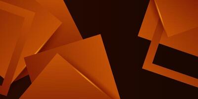 Abstract colored orange square overlapping 3D background. Trendy shape pattern combination. Eps10 vector