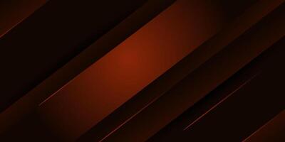 Abstract dynamic dark orange gradient illustration background with simple shadow pattern in rectangular shape with 3D look. Eps10 vector