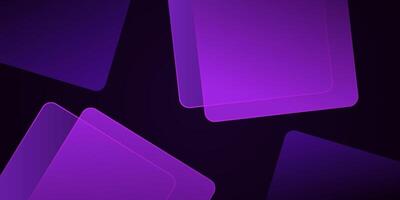 Abstract purple colored square overlapping 3D background. Trendy shape pattern combination. Eps10 vector