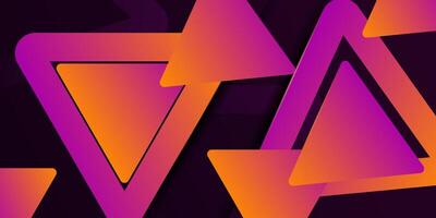 Abstract colorful geometric background. Simple triangle overlapping pattern with shadow. Eps10 vector