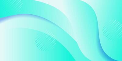 Abstract wave blue gradient colorful background. Trendy geometric pattern design, simple wave and shadow. Eps10 vector