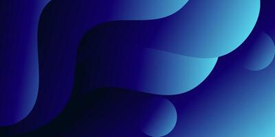 Abstract dark blue wave trendy 3D background. Overlapping wave layer pattern design. vector