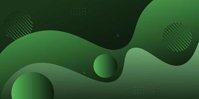 Dynamic color green wave textured background design in 3D style with simple pattern. Cool and elegant design. eps10 vector