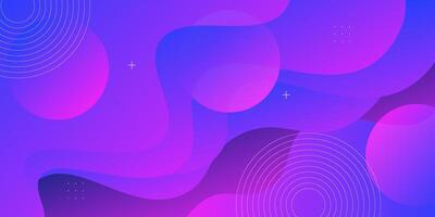 Abstract futuristic 3D background with gradient purple and blue color background. Overlapping wave pattern. Eps10 vector