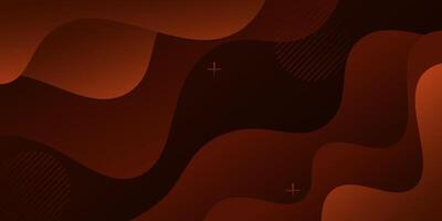 Abstract colorful dark orange liquid background. Simple design wave liquid pattern. Eps10 vector