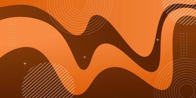 Colorful abstract orange background. Liquid shape wave pattern design. Eps10 vector