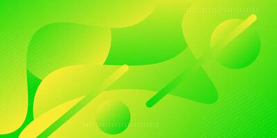 Abstract colored yellow and green gradient wave background. Minimal background design with fluid wave pattern elements. eps10 vector